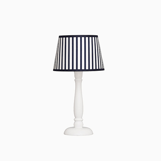 Lampka nocna w ciemne granatowe paski Roomee Decor