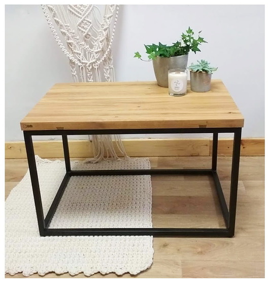 meble - stoły i stoliki - stoliki kawowe Ława dębowa Loft Nr.1