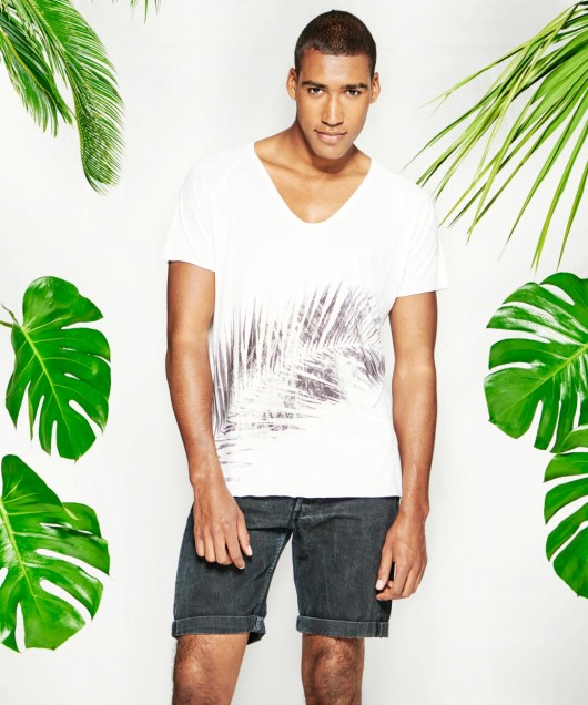 Gray Leaf t-shirt  SELVA SELVA