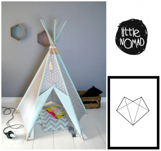 Tipi littleNOMAD + PLAKAT A3 LittleNOMAD