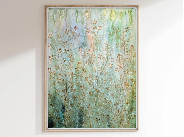 obrazy Oryginalna akwarela.  Łąka 30x40cm