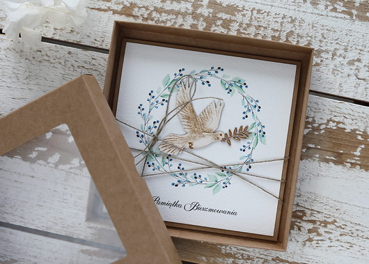 kartki scrapbooking Oryginalna pamiątka bierzmowania - kartka na bierzmowanie