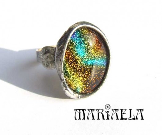 MAGICZNIE DICHROICZNY owal kolory MARIAELA