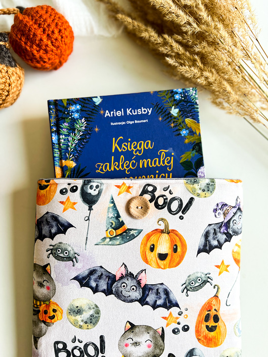 pokrowce i etui - różne Etui na książkę Halloween, pokrowiec na książkę, book sleeve