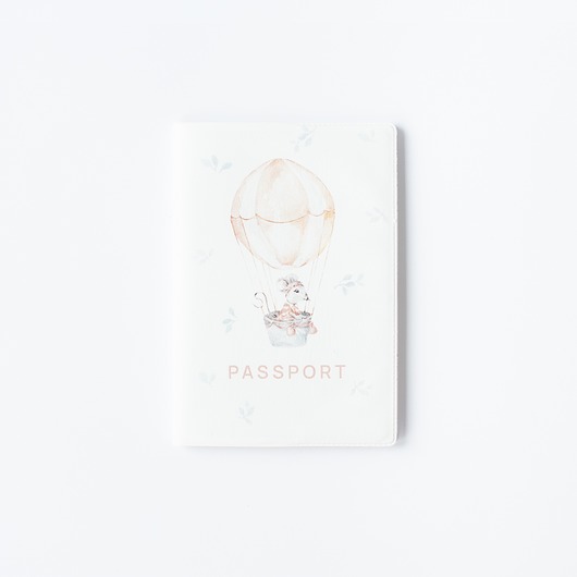 akcesoria dziecięce - różne Etui na paszport - myszka w balonie