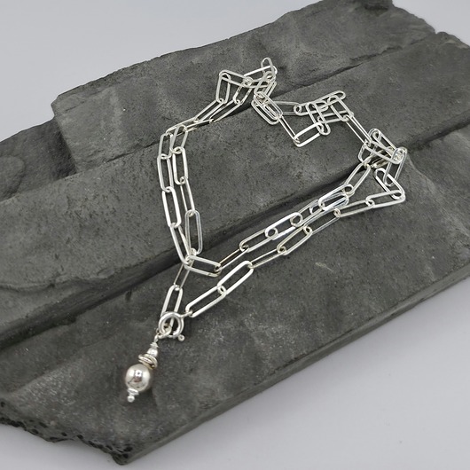 srebrne naszyjniki Naszyjnik srebrna kula