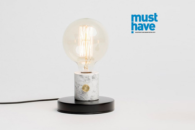 lampy stołowe Lampa stołowa Gatsby marble/black