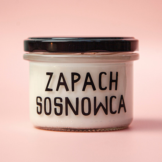 świeczniki i świece Zapach Sosnowca - ręcznie robiona świeca sojowa