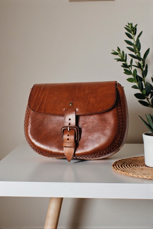 torby na ramię Torebka skórzana ręcznie robiona góralska Elena ciekawa zakopane