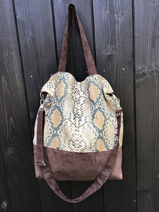 torby XXL Torba hobo XXL - print wąż
