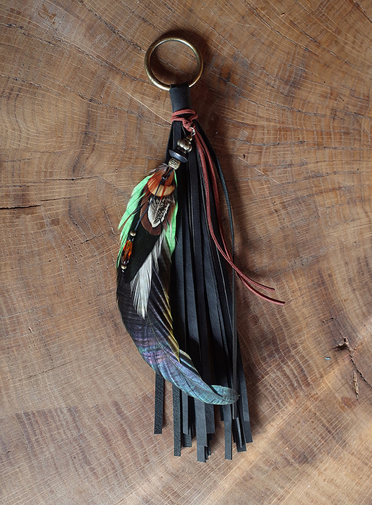 indiański brelok, zawieszka do torebki martuch