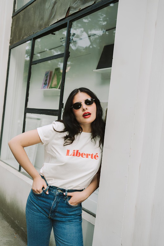 t-shirt damskie Koszulka Liberte