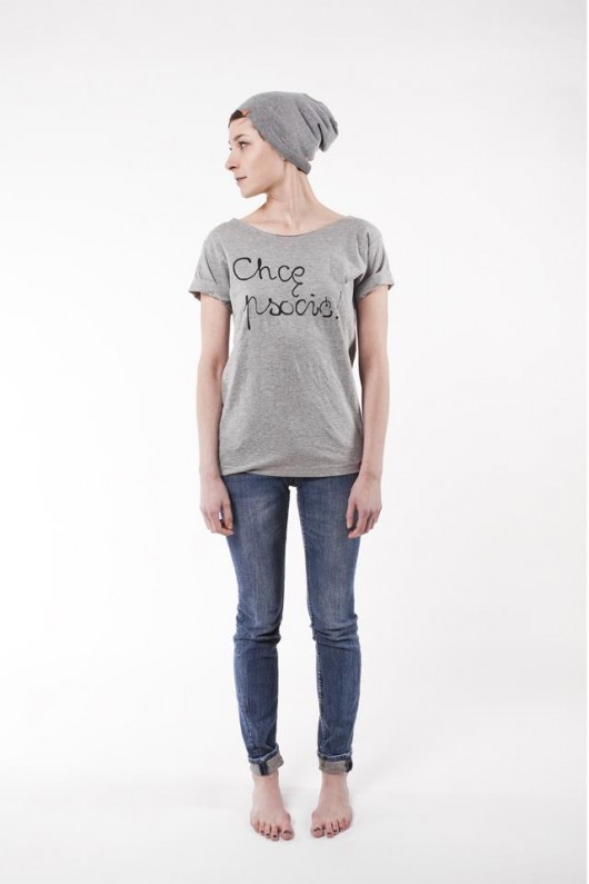 Chcę psocić! t-shirt / melanż / S familove
