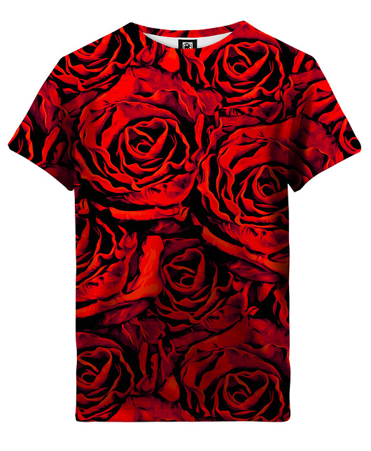 t-shirty dla dziewczynki T-shirt Girl DR.CROW Red Roses