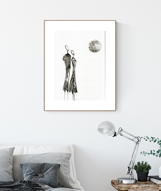 grafika 30x40 cm wykonana ręcznie Krystyna Siwek Art