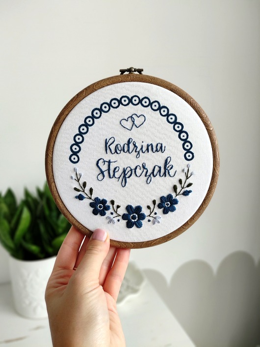 inne Folkowy obraz na ścianę z personalizacją, ludowa dekoracja ścienna