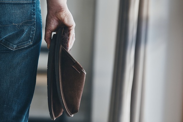 buty męskie Miękkie stylowe męskie kapcie ze skóry Vanuba