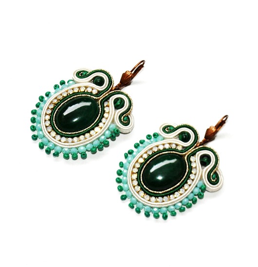 kolczyki soutache Sutaszowe kolczyki REYKJAVIK