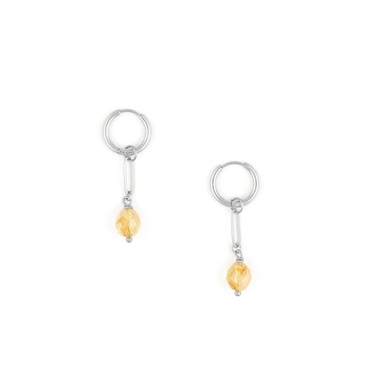 kolczyki - inne Kolczyki z Oliwką Cytrynu Srebrna stal szlachetna