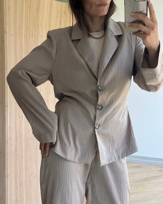 marynarki damskie Marynarka letnia Wonder taupe