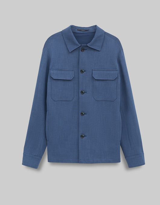płaszcze i kurtki męskie Overshirt koszula wierzchnia origgio granatowa