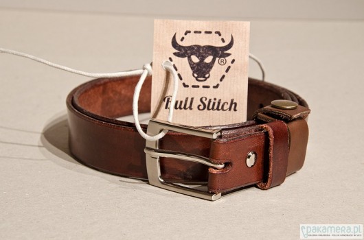 Pasek Bull Stitch 30 mm brązowy Bull Stitch