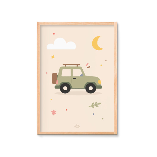plakaty Auto terenowe plakat Montessori