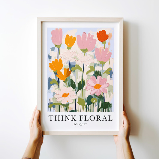 plakaty Plakat Jasne malarskie kwiaty