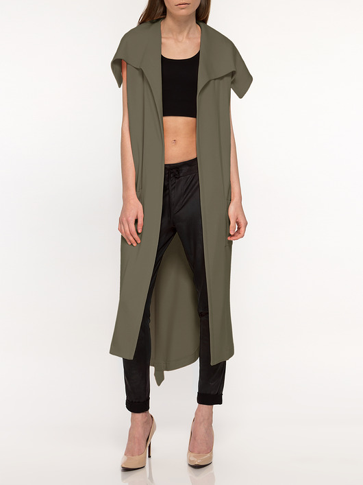 kamizelki damskie Okrycie khaki YY700012_RAL6007
