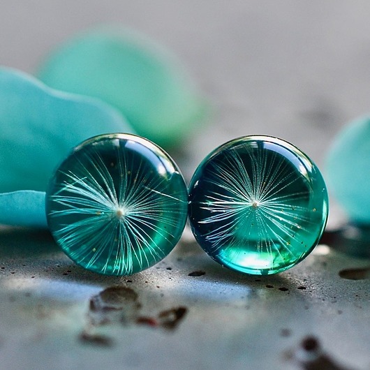  Kolczyki z nasionami dmuchawca - sztyf Grol Jewellery