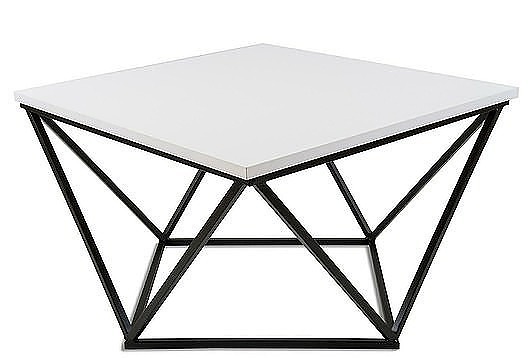 Stolik Kawowy Curved Czarno Biały MIA home