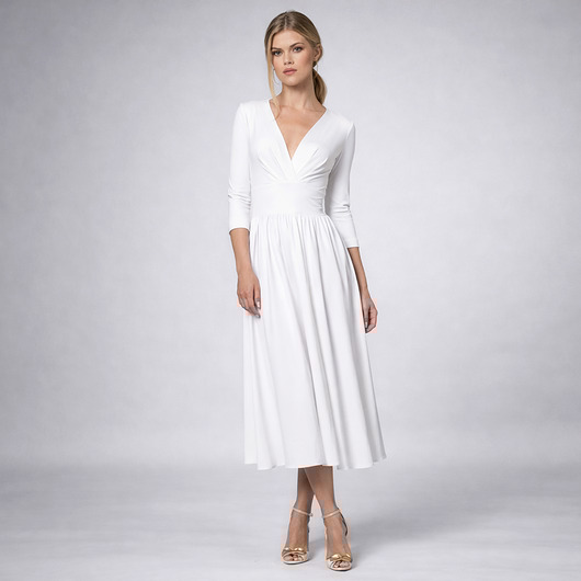 sukienki midi damskie Audrey - suknia ślubna