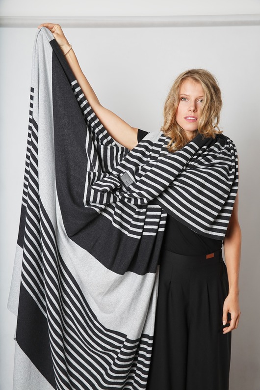 Szal Casmere Touch Stripes mnishkha