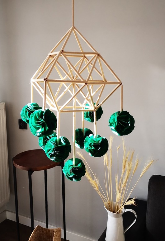 Dekoracja Pająk Wooden Love