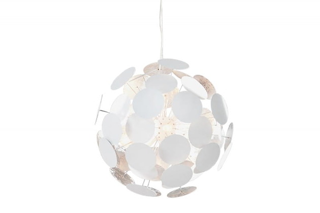 lampy wiszące Lampa wisząca Impact White Silver średnica 70cm
