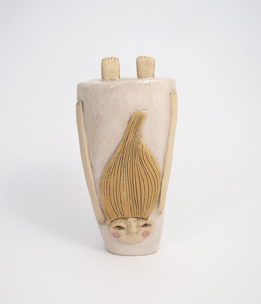Rzeźba ceramiczna "Do góry nogami / Sirsasana"  OTOOKA CERAMICS
