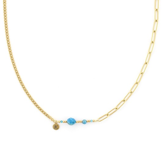 naszyjniki - inne Bestseller! Naszyjnik zodiakalny - Wodnik Pozłacana stal szlachetna