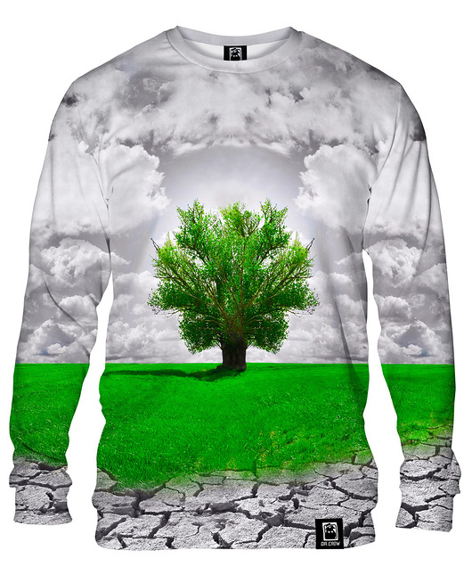 bluzy męskie Bluza Bez Kaptura Męska DR.CROW Drzewo