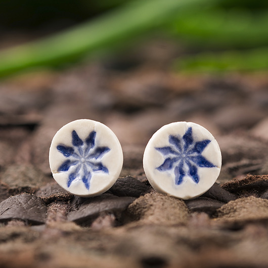 Porcelanowe kolczyki Ceramika SPK