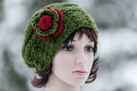  Czapka &quot; OLIVE FLOWER &quot; HERBE DESIGN