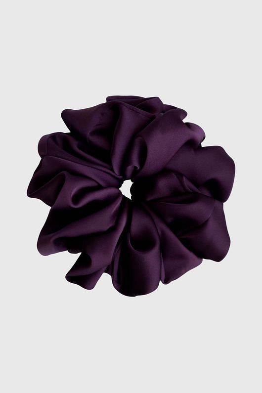 gumki do włosów Gumka do włosów fioletowa Scrunchie Maxi Dark Plum