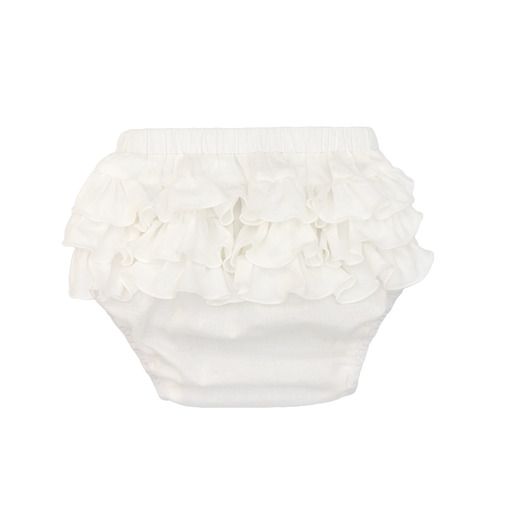 Bloomersy z falbankami Mathilde Ivory Pralines