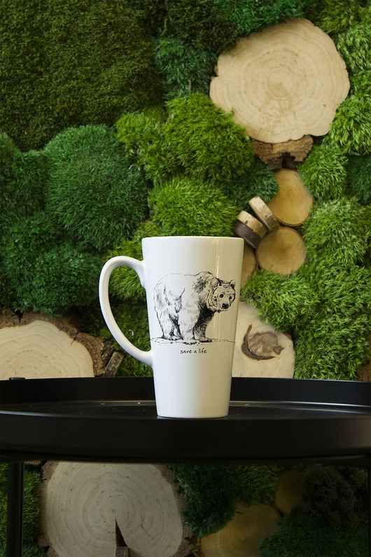 Kubek Latte Niedźwiedź AllbagAllprints