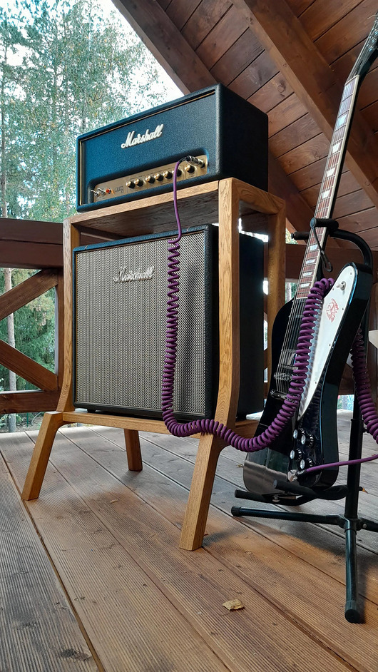 meble - inne Pi Amp Stand - Drewniany statyw na wzmacniacz gitarowy