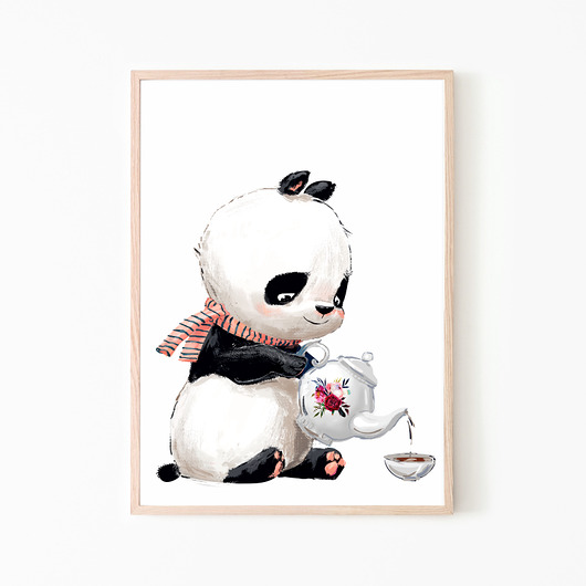 PLAKAT,OBRAZEK Panda nr.2 Dekoracjan