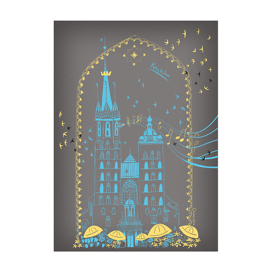 plakaty Plakat A4 Kraków Kościół Mariacki