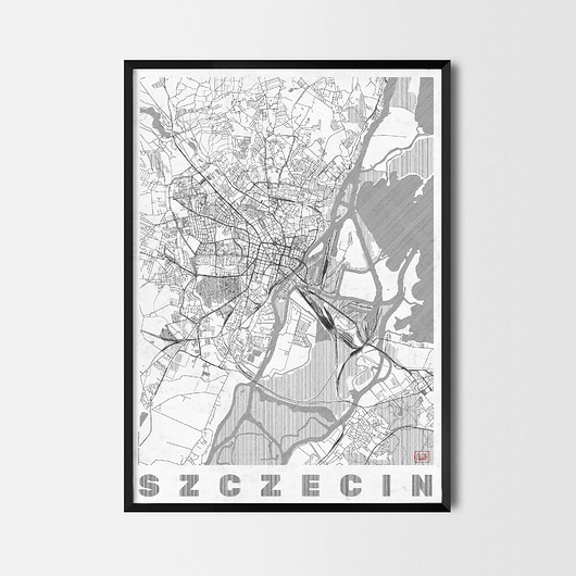 plakaty Plakat Szczecin - CityArtPosters