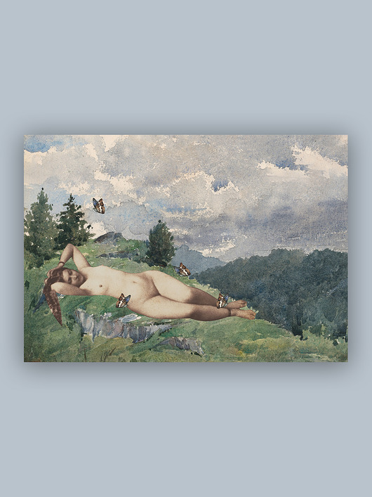 Kolaż,plakat dekoracyjny JESTEM Into collage