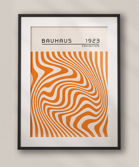 plakaty Minimalistyczny plakat - Bauhaus #29 - Do salonu, sypialni, biura