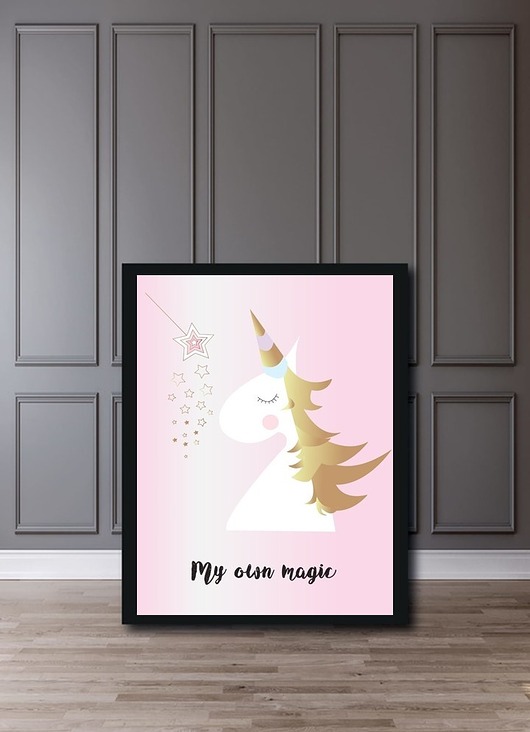 obrazy i plakaty do pokoju dziecięcego PLAKAT "MY OWN MAGIC" A3